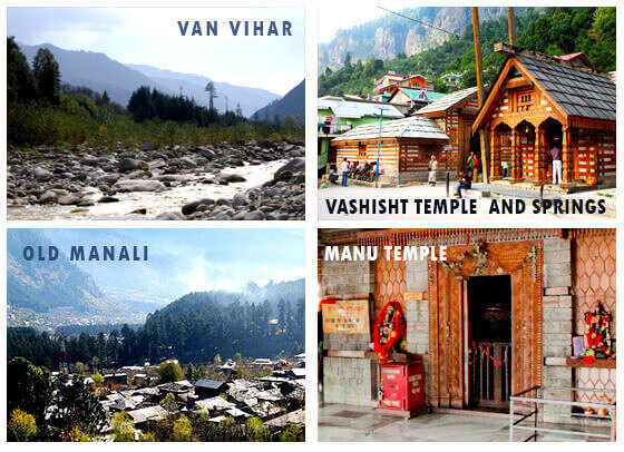 VAN VIHAR, VASHISHT TEMPLE AND SPRINGS, OLD MANALI, MANU TEMPLE